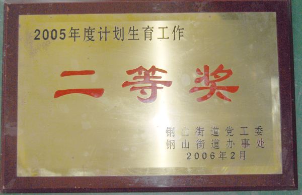 2015.08.30-钢山街道-2006.2-2005年度计划生育工作二等奖.jpg